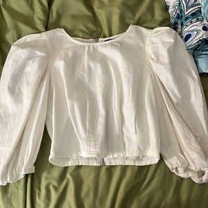 Cute crop white bohemian vibes!